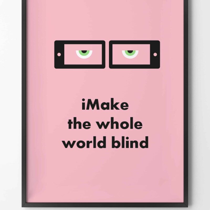 iPhone, make the whole world blind, Gandhi